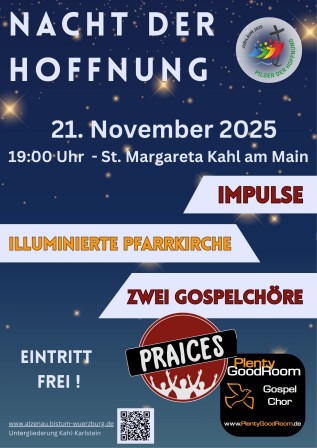 Nacht der Hoffnung am 11. Nov. 2025 in Kahl am Main